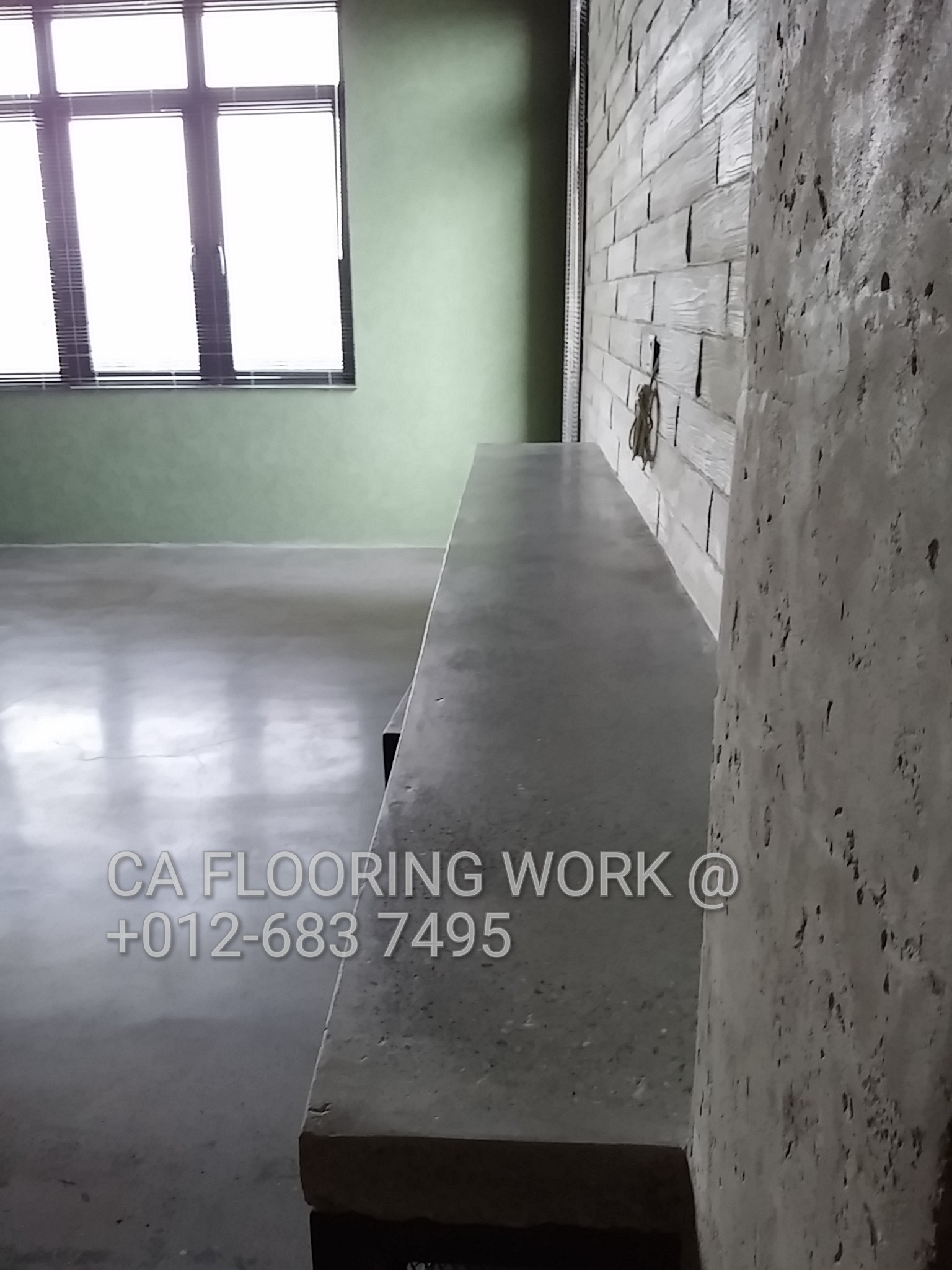 Residential Polished Cement Floor | House Concret Polishing Kuala Lumpur