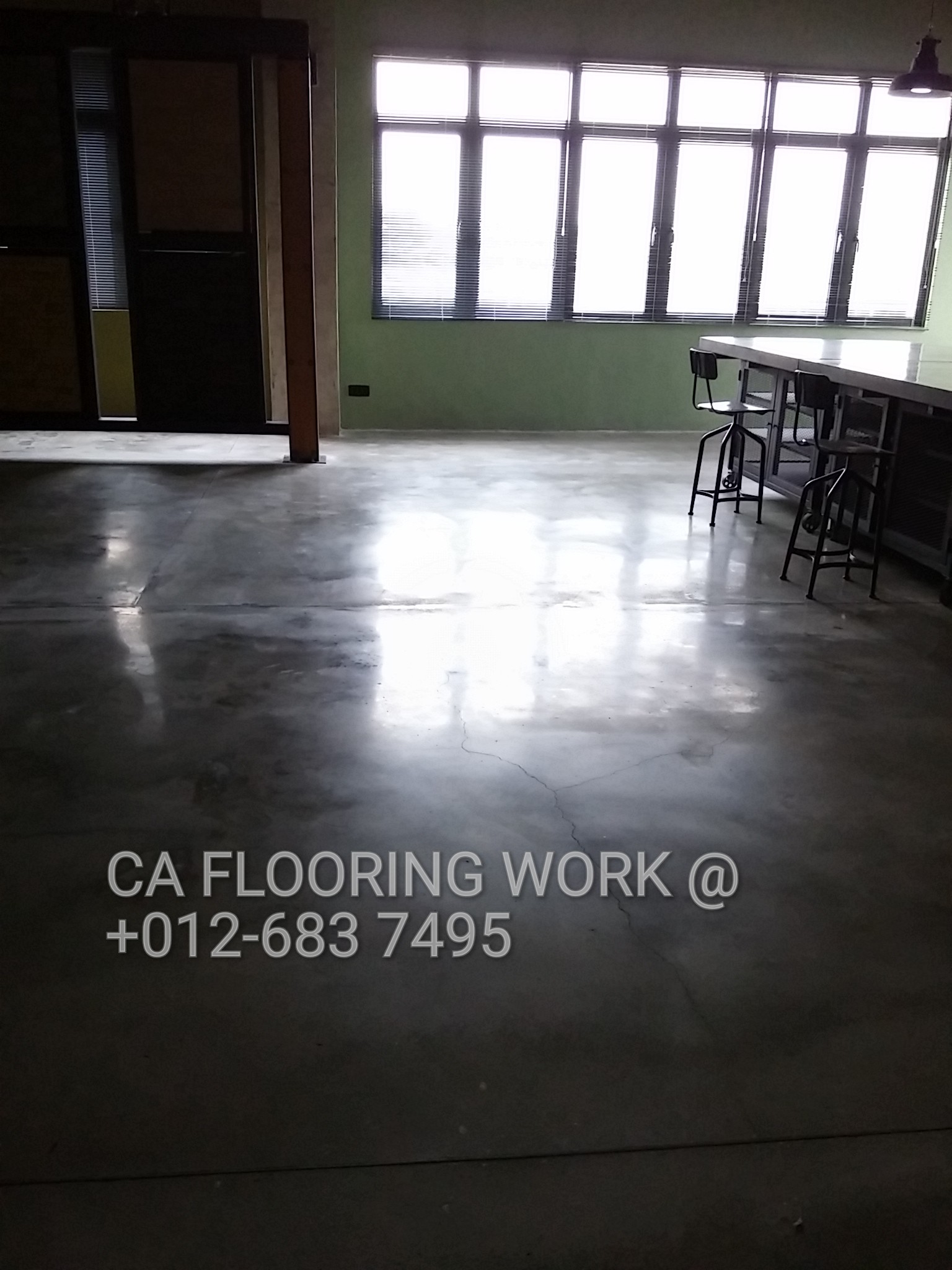 Commercial Polished Cement floor